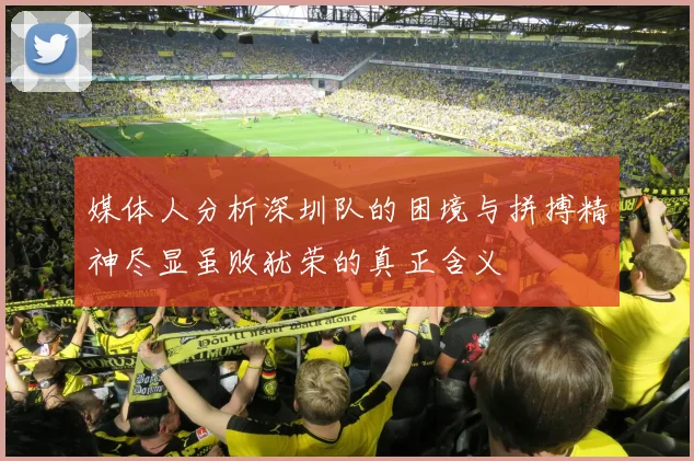 媒体人分析深圳队的困境与拼搏精神尽显虽败犹荣的真正含义